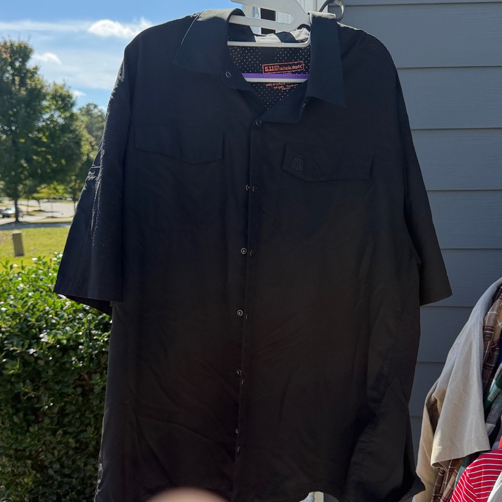 5.11 Tactical Black and Purple Shirt